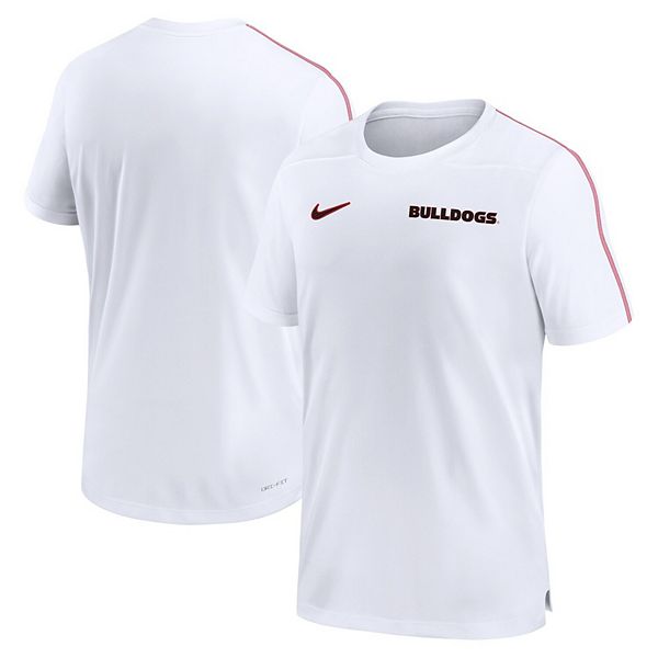 

Мужская белая футболка Georgia Bulldogs 2024 sideline coach performance Nike