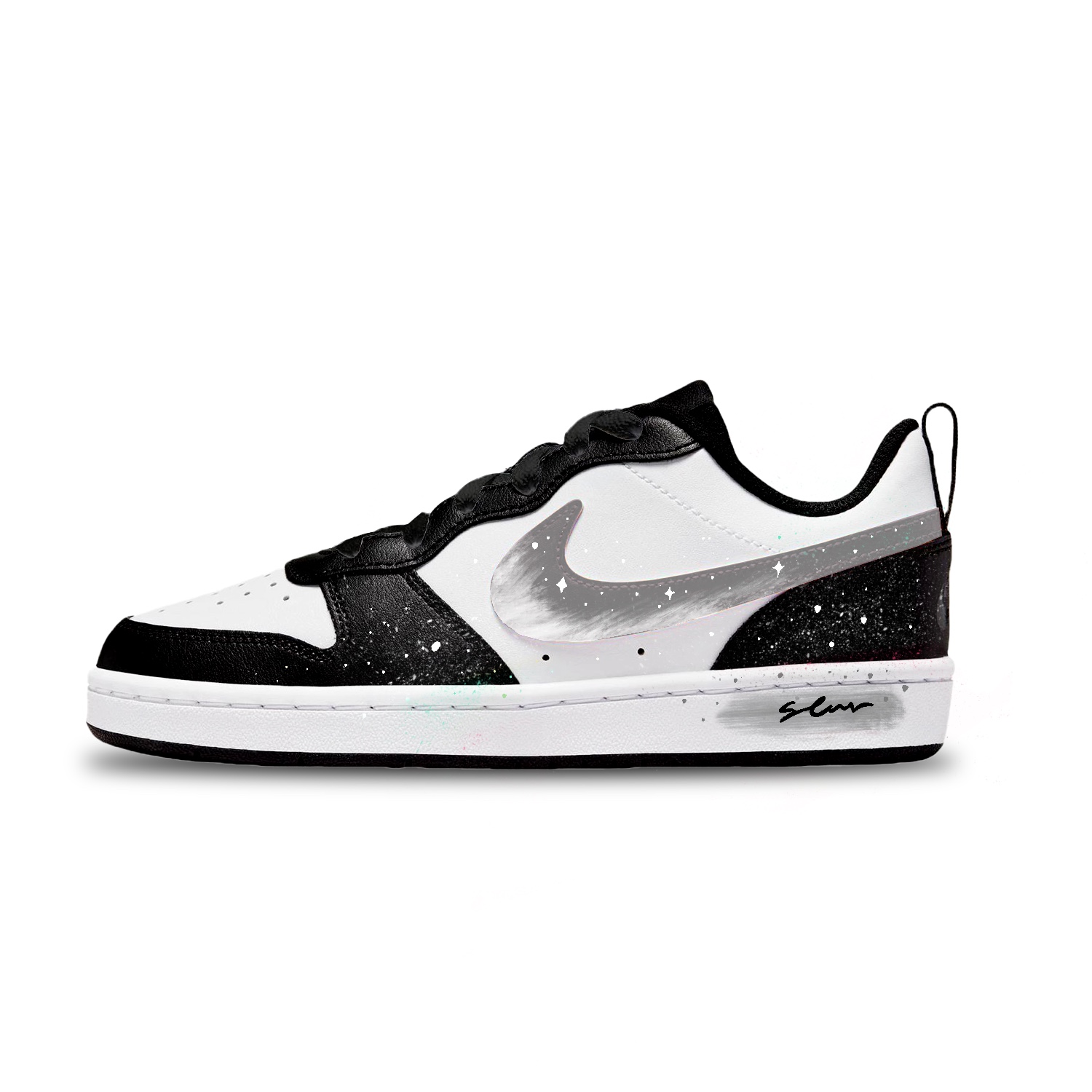 

Кроссовки для скейтбординга Court Borough Ji Jie Gray Slip Resistant Abrasion Resistant низкие детские Gray Unisex Nike, серый