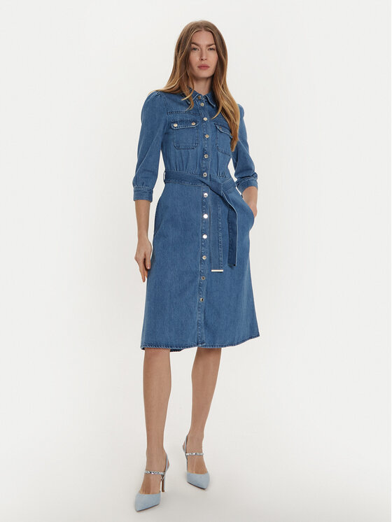 

Джинсовое платье стандартного кроя Morgan, синий