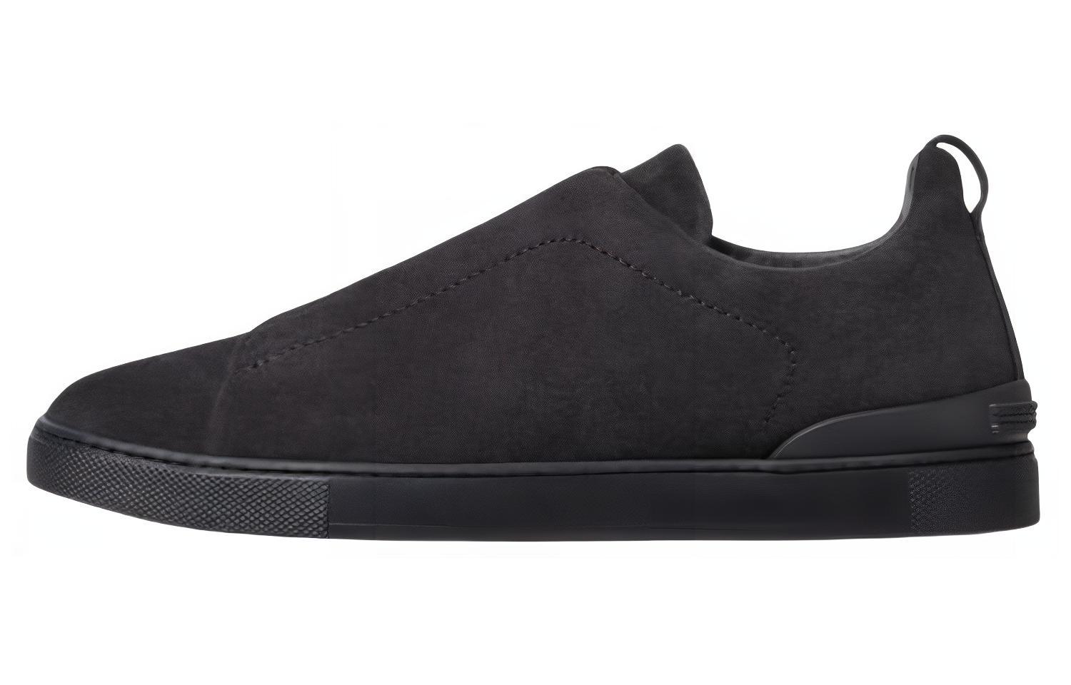 

Ermenegildo Zegna Кроссовки Zegna Suede Triple Stitch Navy Blue