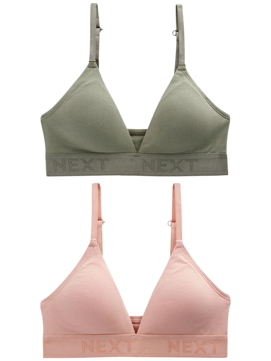 

Треугольный бюстгальтер Next Triangle Bra, цвет green/pink