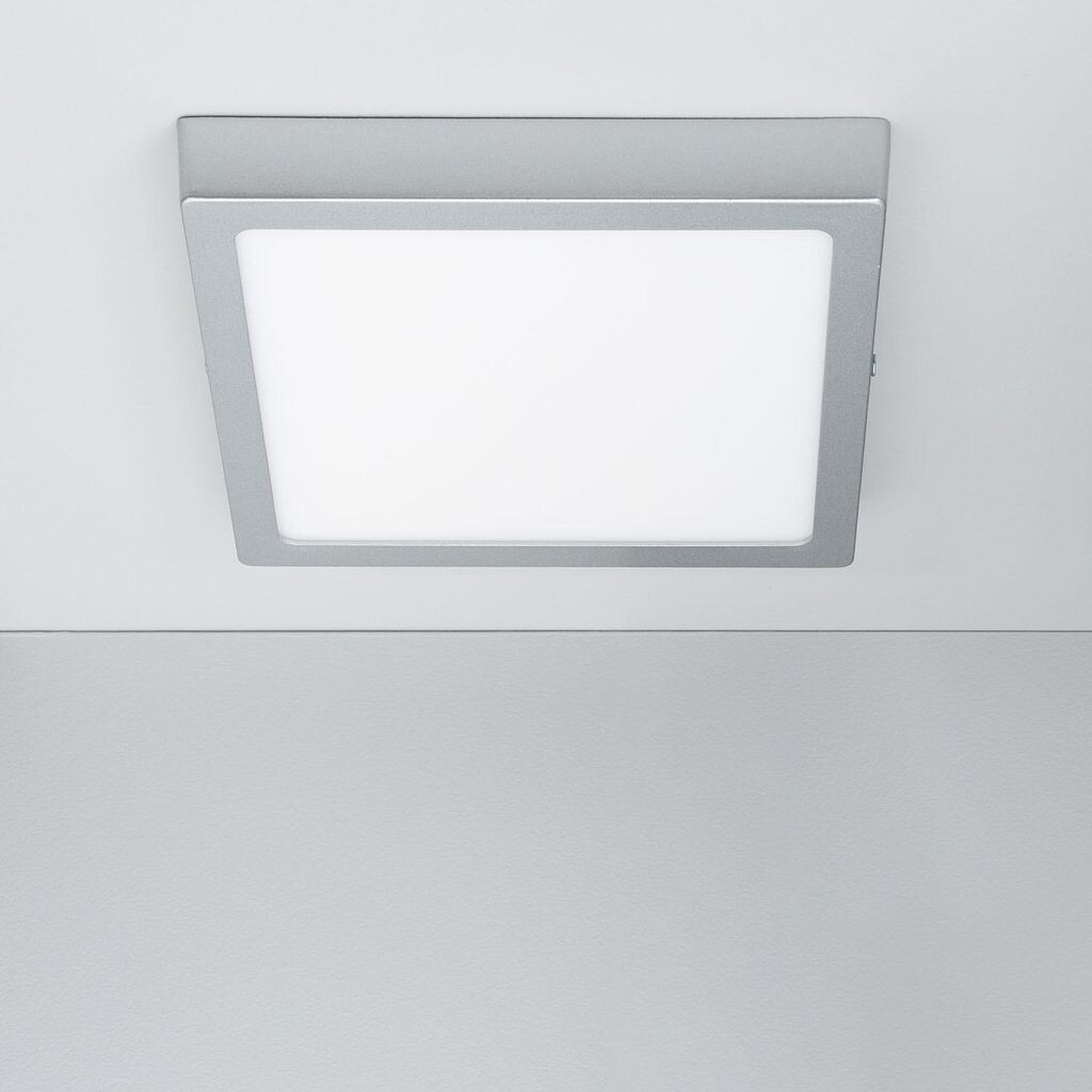 

Светодиодный потолочный светильник 18W Square Aluminium 210x210mm Slim CCT Selectable Galán Grey LEDKIA, серый