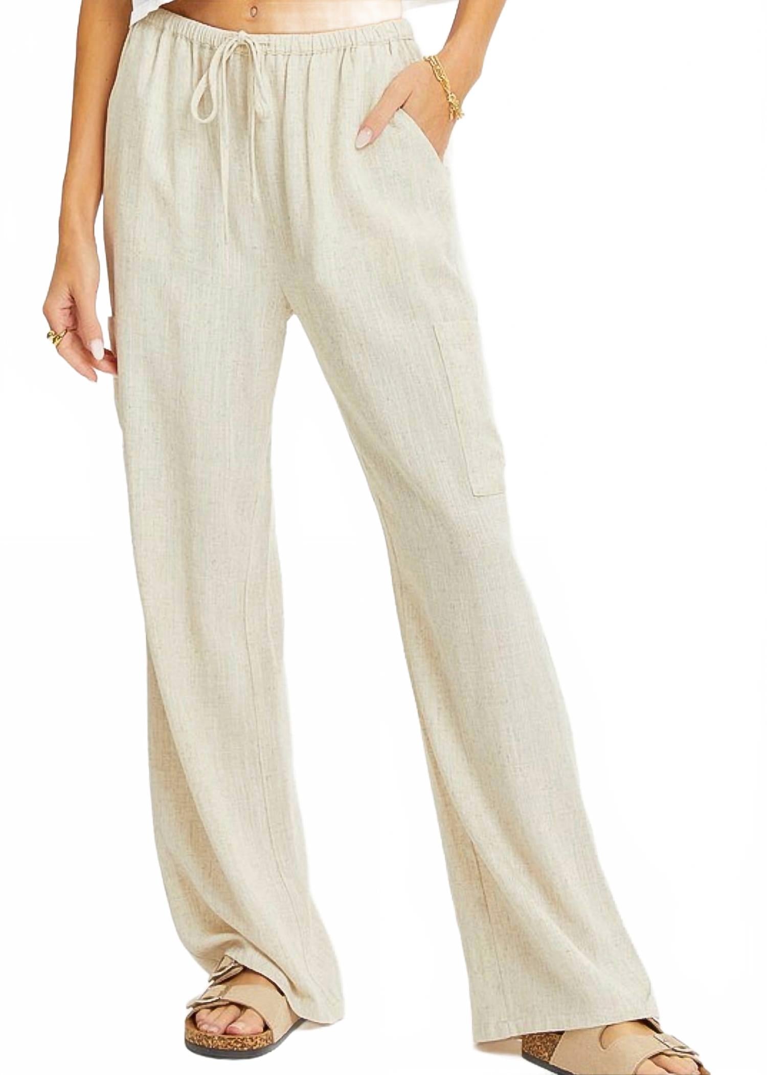 

Sweet Lovely by Jen Широкие брюки Noe Pull-On, цвет овсяный