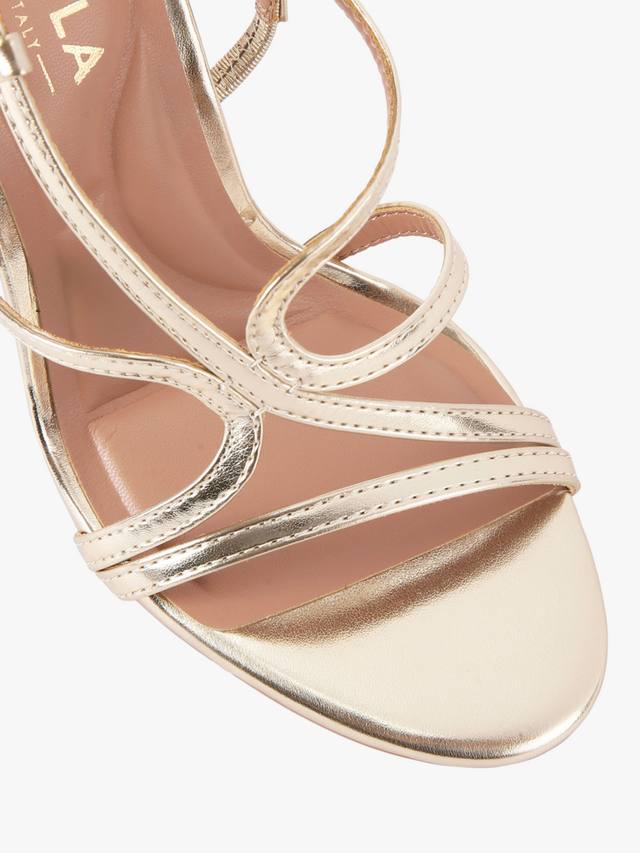 Сандалии на шпильке Viola с ремешками Carvela, Gold — фото 4