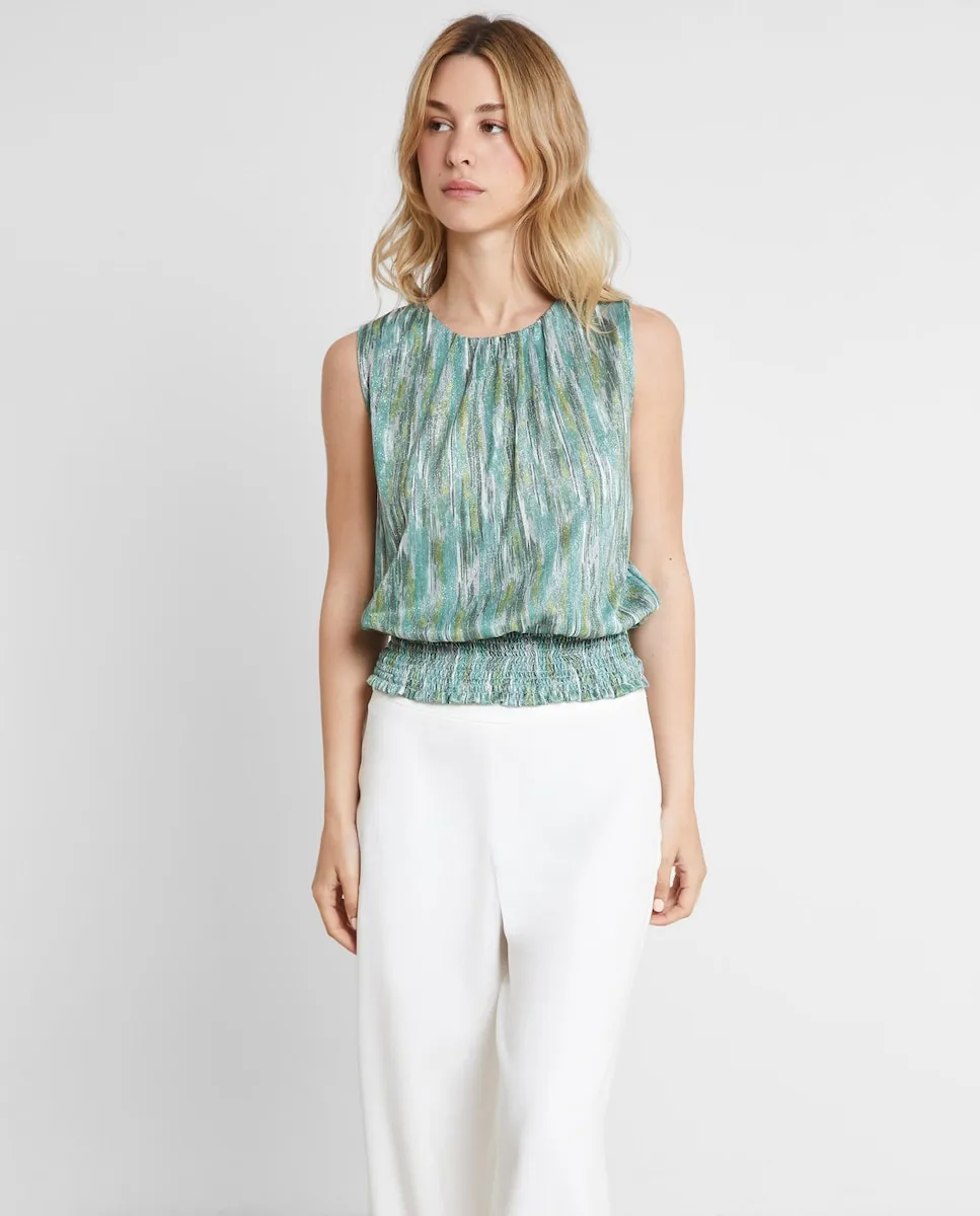 

Женский топ без рукавов со сборкой на талии Trucco, многоцветный