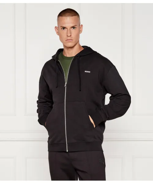 

Толстовка на молнии Relaxed fit Hugo, черный