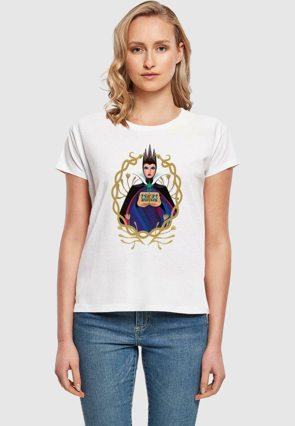 

Футболка с принтом EVIL QUEEN SHAPE BOX TEE ABSOLUTE CULT, белый