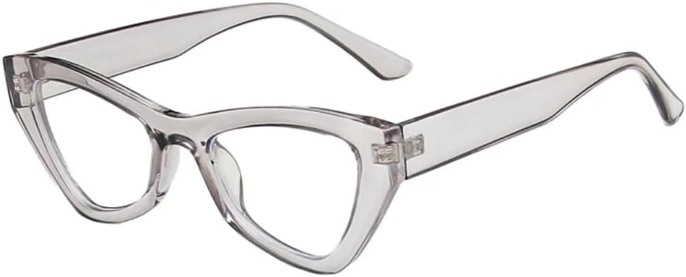 

Модные солнцезащитные очки «кошачий глаз» с леопардовым принтом для женщин, ретро-оправа с прозрачными линзами, защита от Blu-ray, для мужчин, защита от UV400 HHZZYVY, Grey