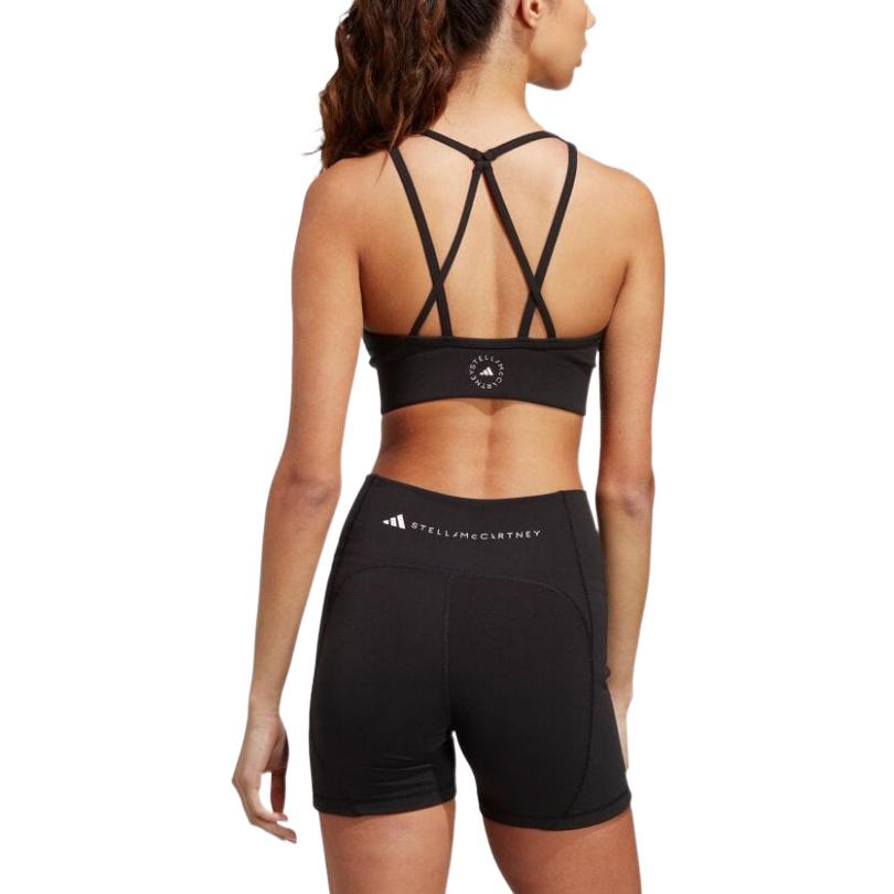 Бюстгальтер (WMNS) adidas Truestrength Medium Support Bra 'Black' — фото 4