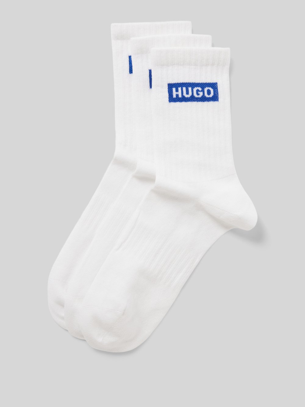 

Носки с этикеткой в ​​упаковке по 3 шт Hugo Blue, белый