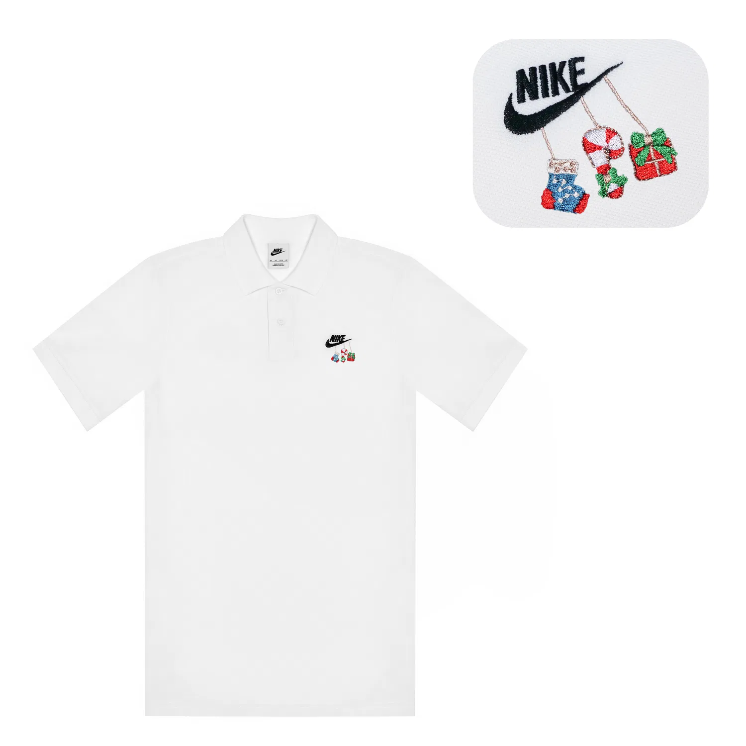 Поло Nike Sportswear белый — фото 3