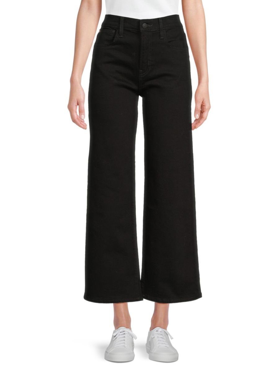 

Джинсы с высокой талией и широкими штанинами Hudson Jeans, цвет Black Rinse