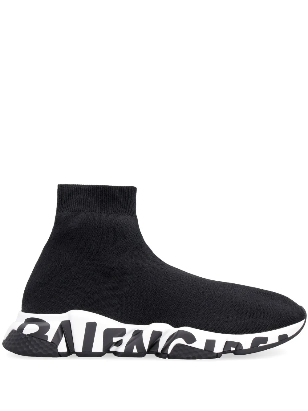 Кроссовки-носки Speed с логотипом BALENCIAGA, черный