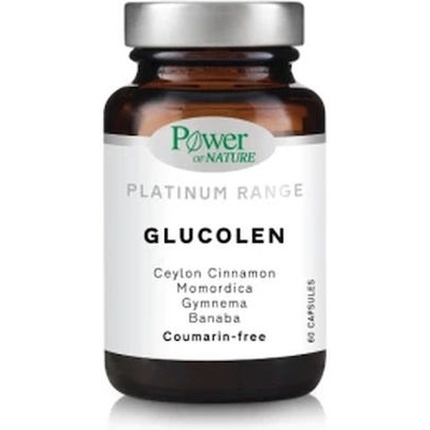 

Классическая формула Platinum Glucolen для снижения задержки сахара - 60 капсул Power Health