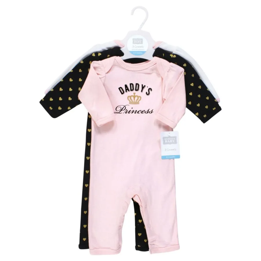 Мягкий хлопковый комбинезон для девочек Hudson Baby, Daddys Princess — фото 2