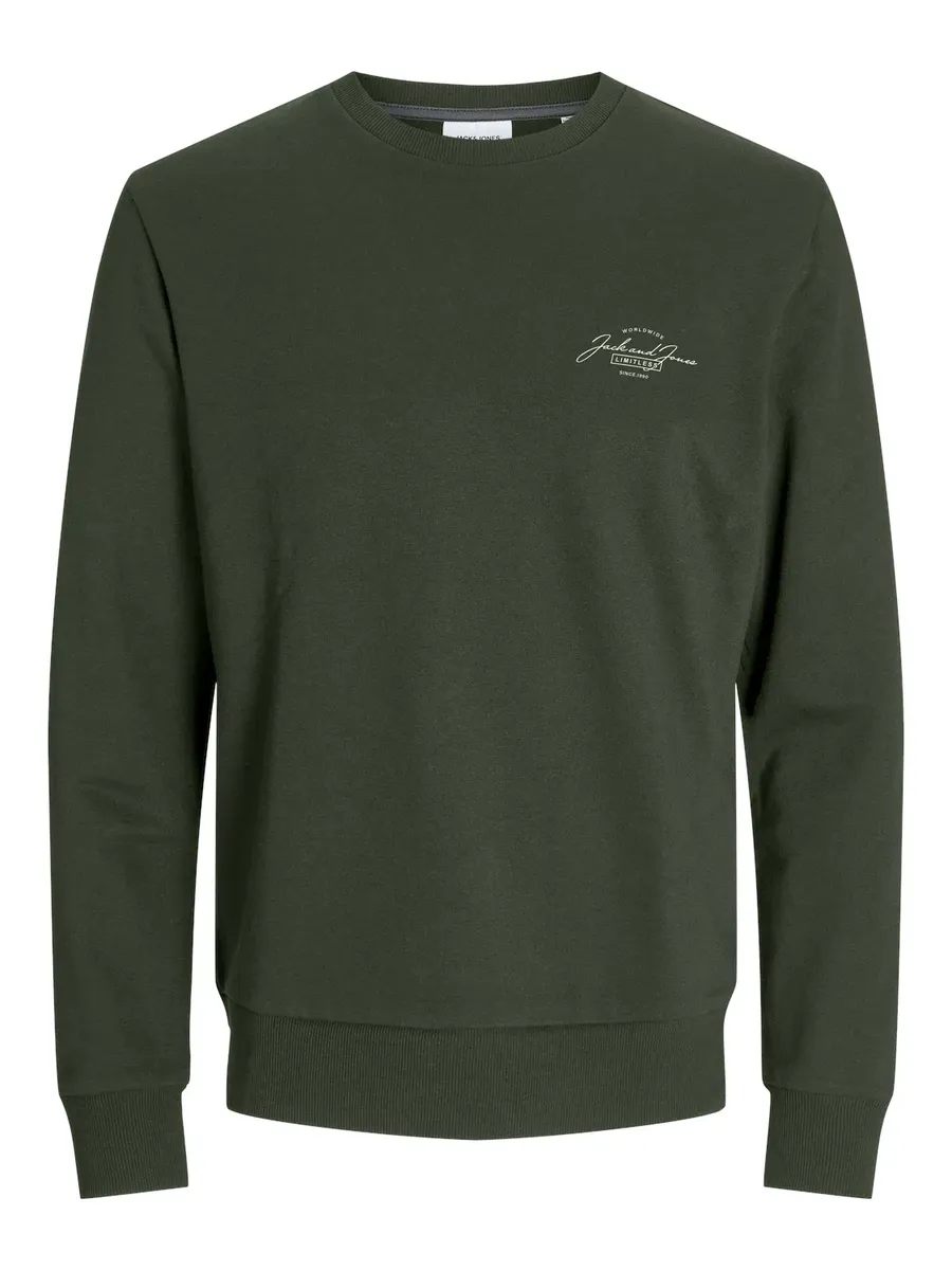 

Толстовка Jack & Jones "JJFERRIS SWEAT CREW NECK", зеленый