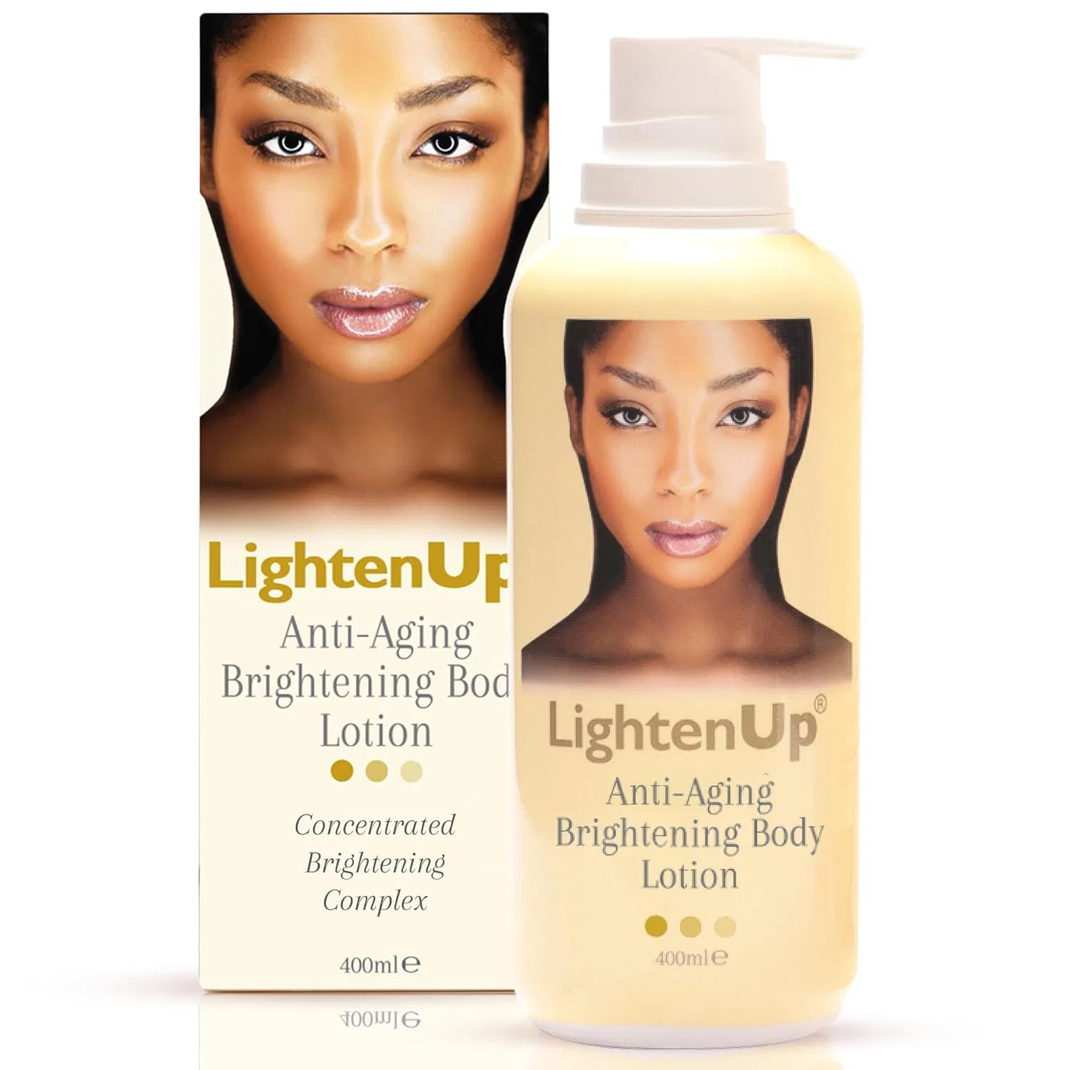 Антивозрастной лосьон для тела LightenUp с аргановым маслом и маслом ши, 400 мл Omic Lighten-Up