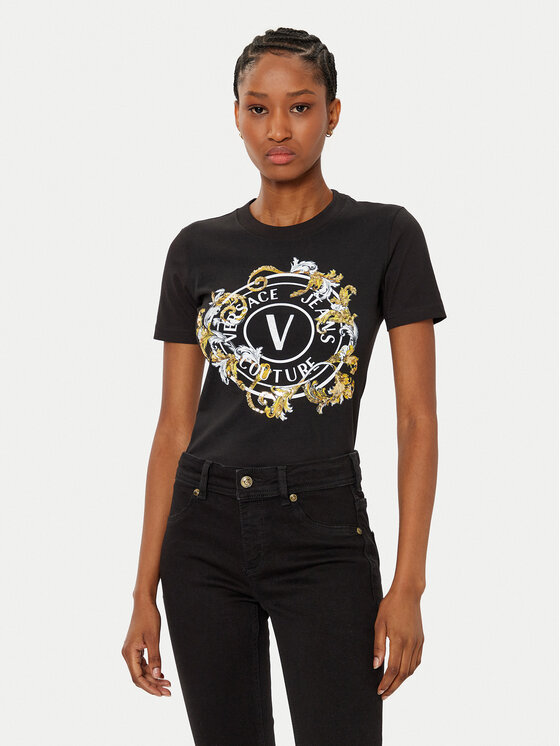 

Футболка обычного кроя 78HAHC01 Versace Jeans Couture, черный