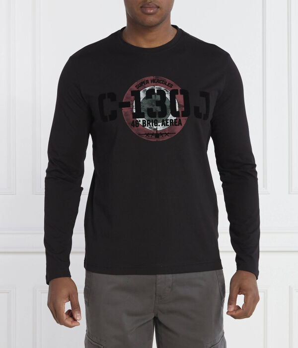

Лонгслив Aeronautica Militare Regular Fit, черный