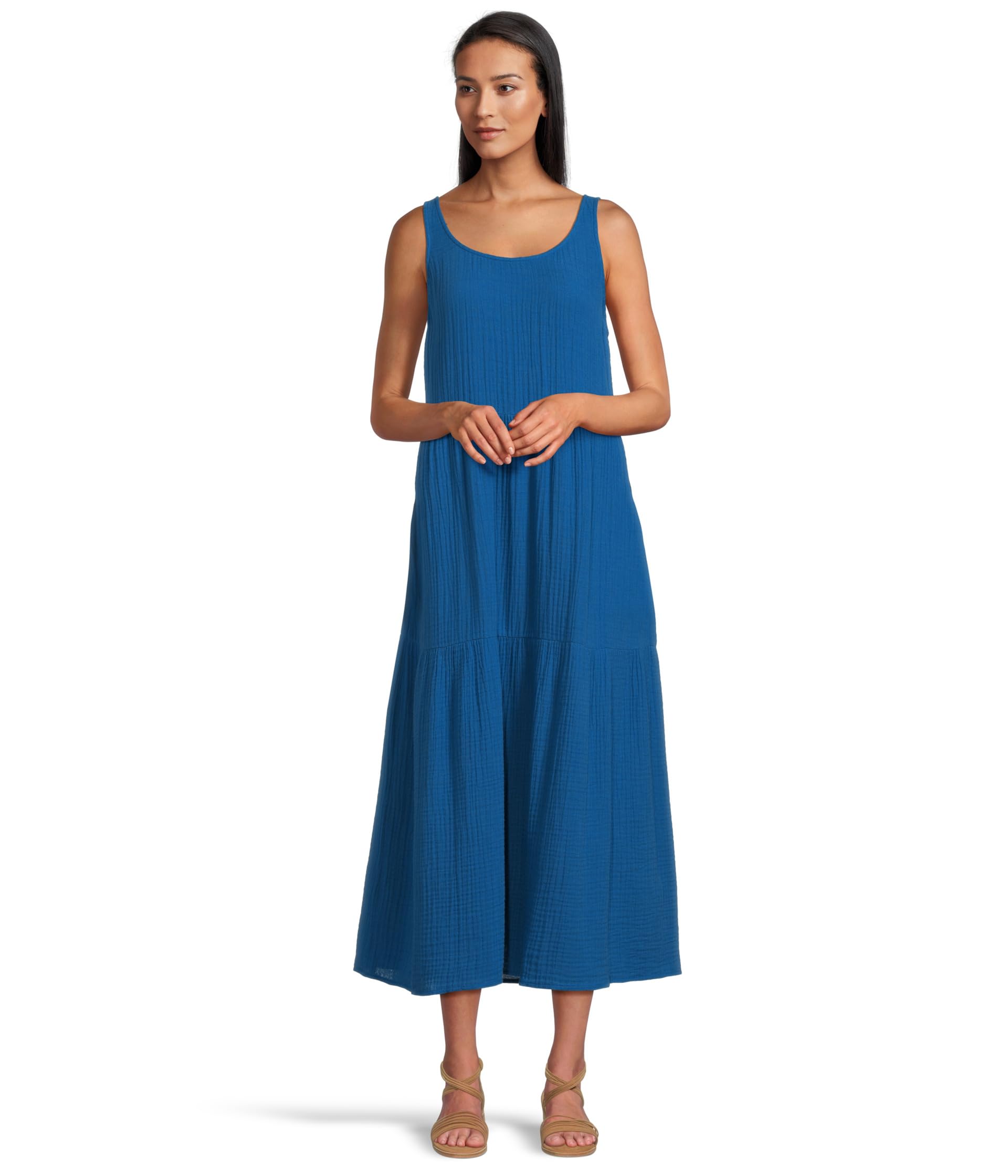 

Платье Eileen Fisher Scoop Neck Dress, Blue Bird