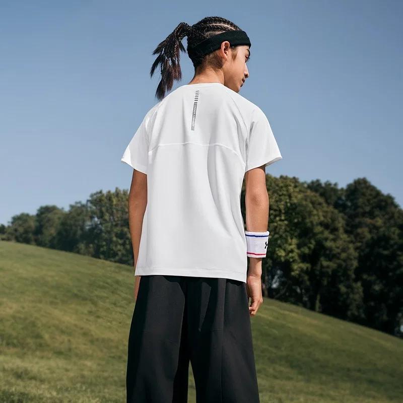 Футболка Running Collection для подростков Under Armour, White — фото 4