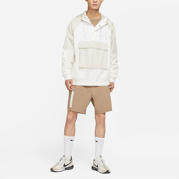 Куртка Men's Nike As Nsw Swoosh Jkt Wvn Nfs Casual Sports Woven Jacket Autumn White, белый — фото 2