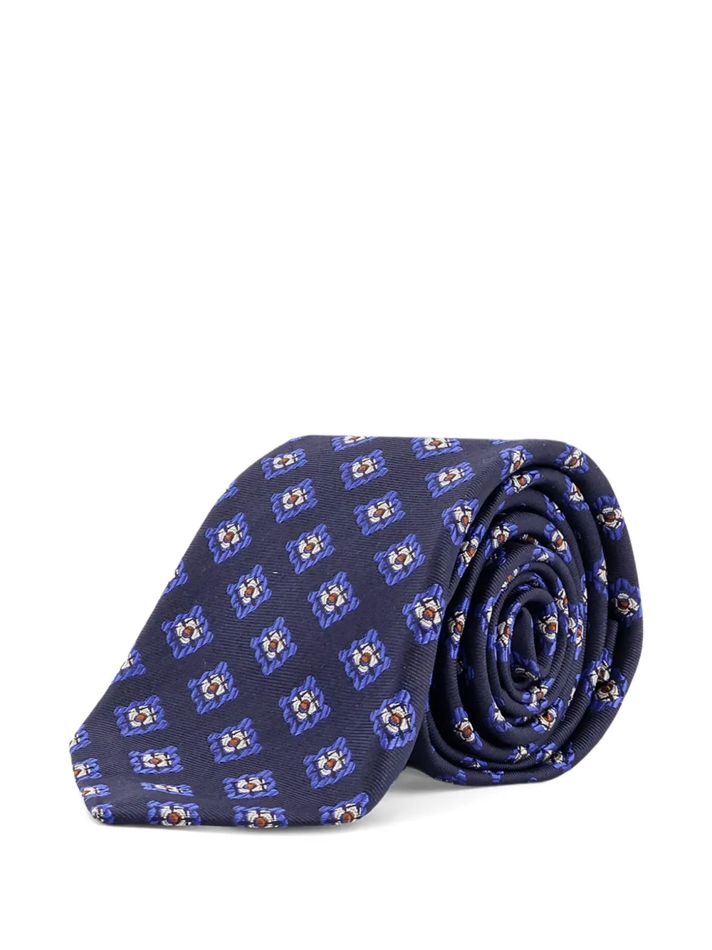 

Шелковый галстук Kiton, синий