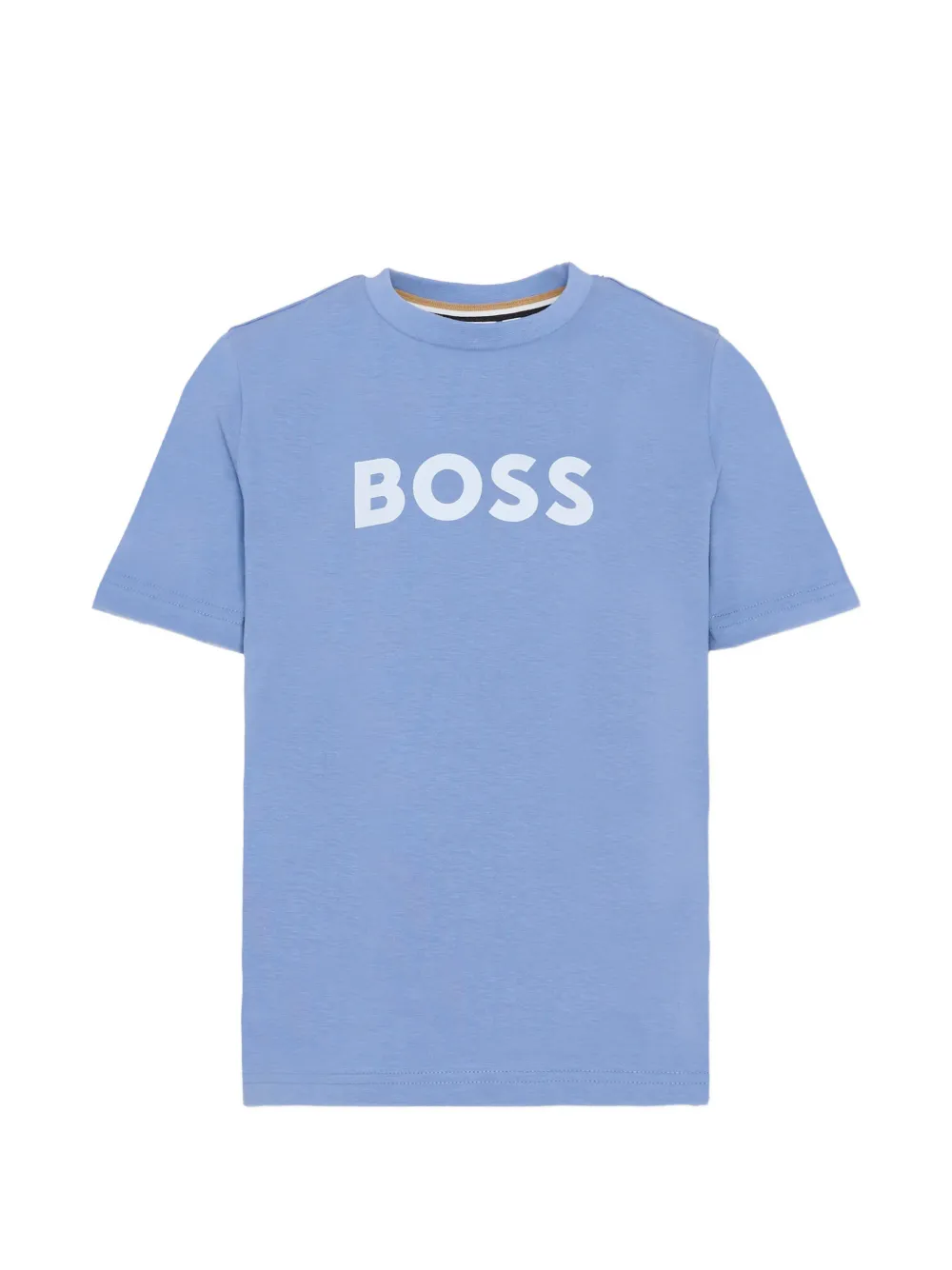 

Футболка с короткими рукавами и логотипом Boss Kidswear, синий