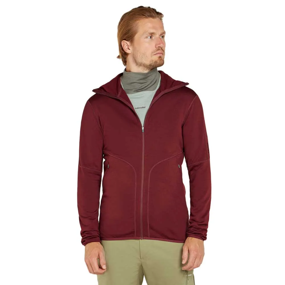 

Толстовка Icebreaker Merino 560 RealFleece Elemental II full zip, красный