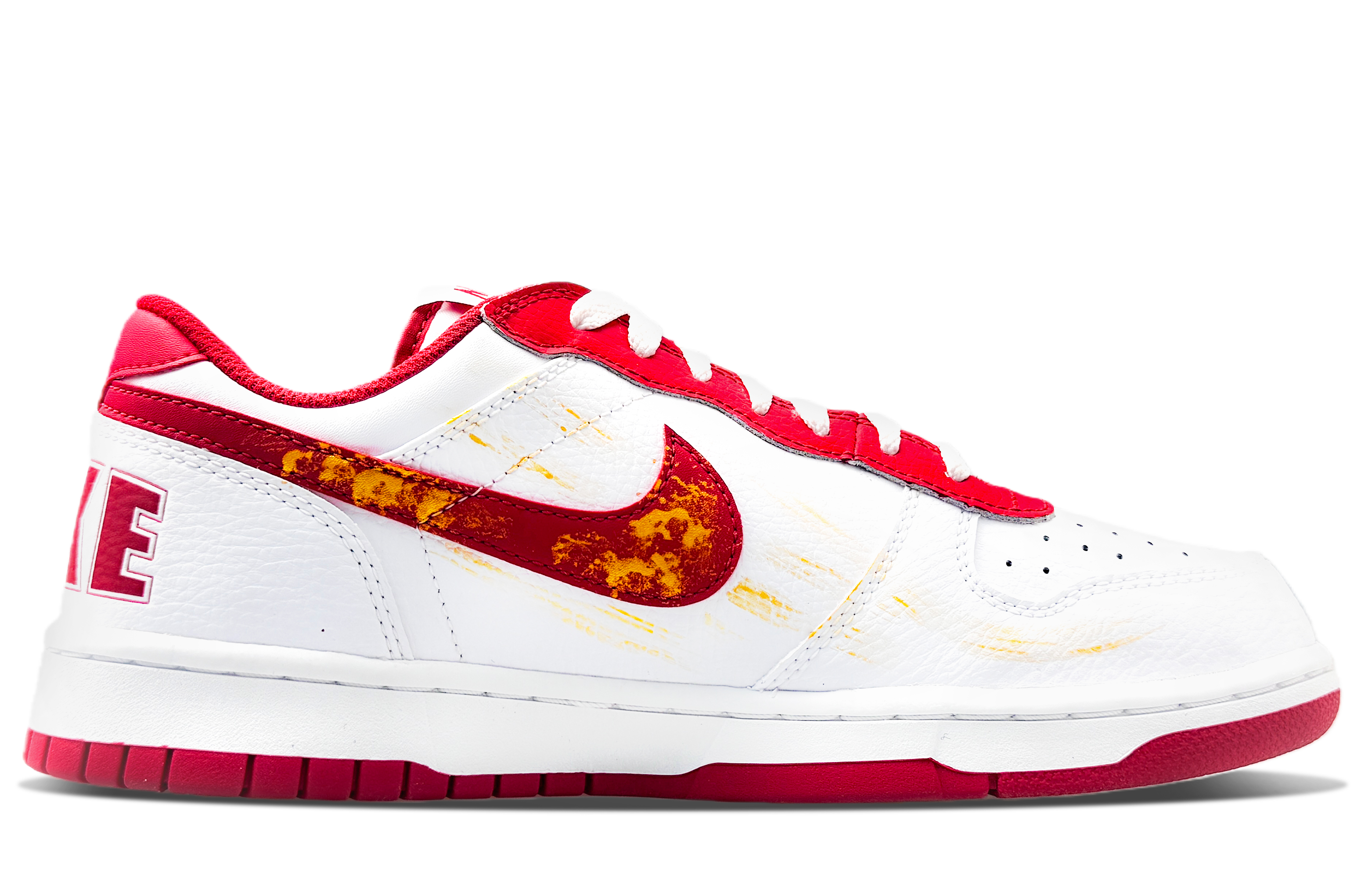 Nike Кроссовки для скейтбординга Big Abrasion Resistant Low top мужские White Gold — фото 3