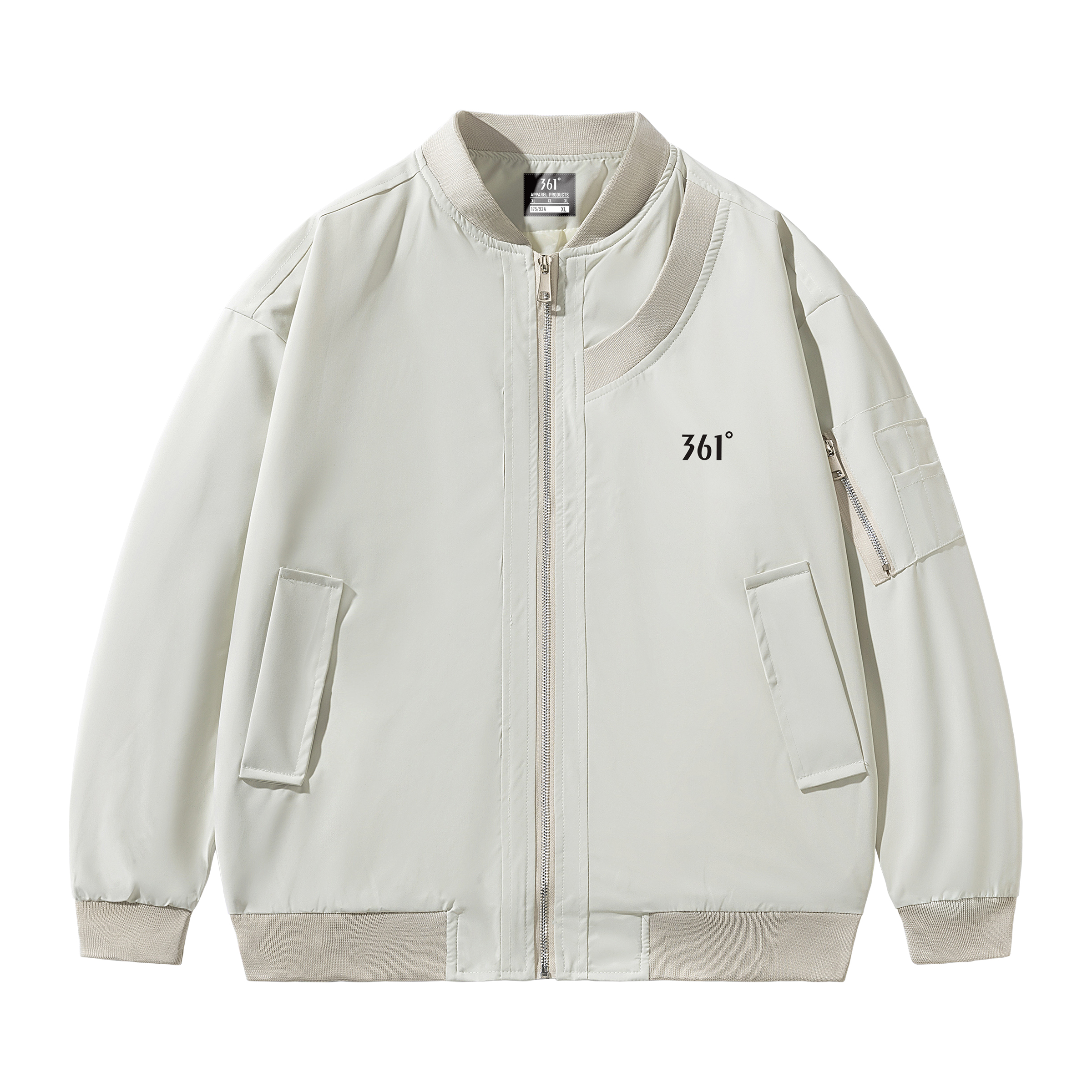 

361° Куртка мужская Wool White с бейсбольным воротником