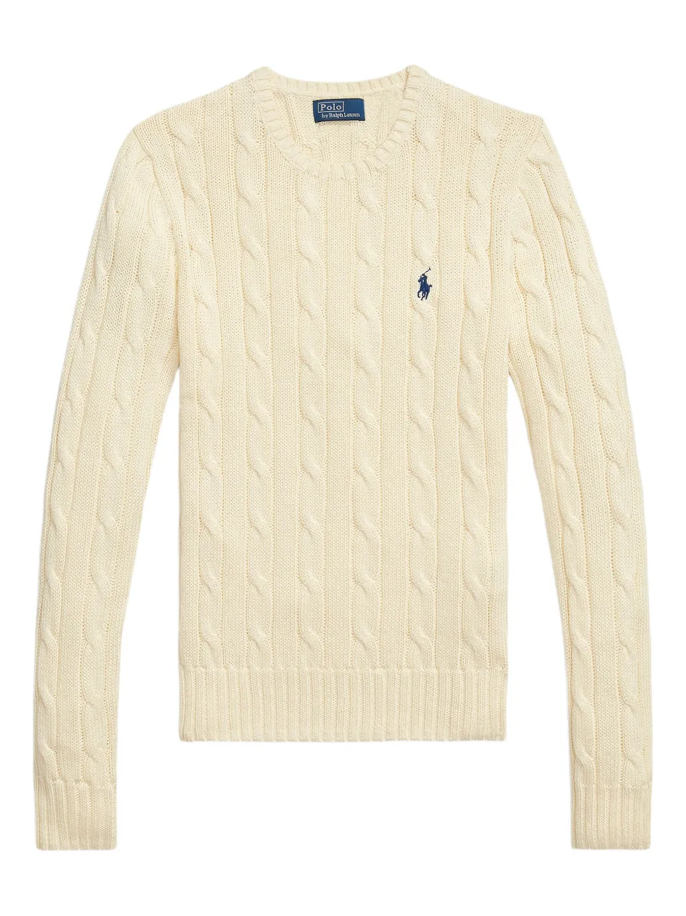 

Свитер фактурной вязки с круглым вырезом POLO RALPH LAUREN, желтый