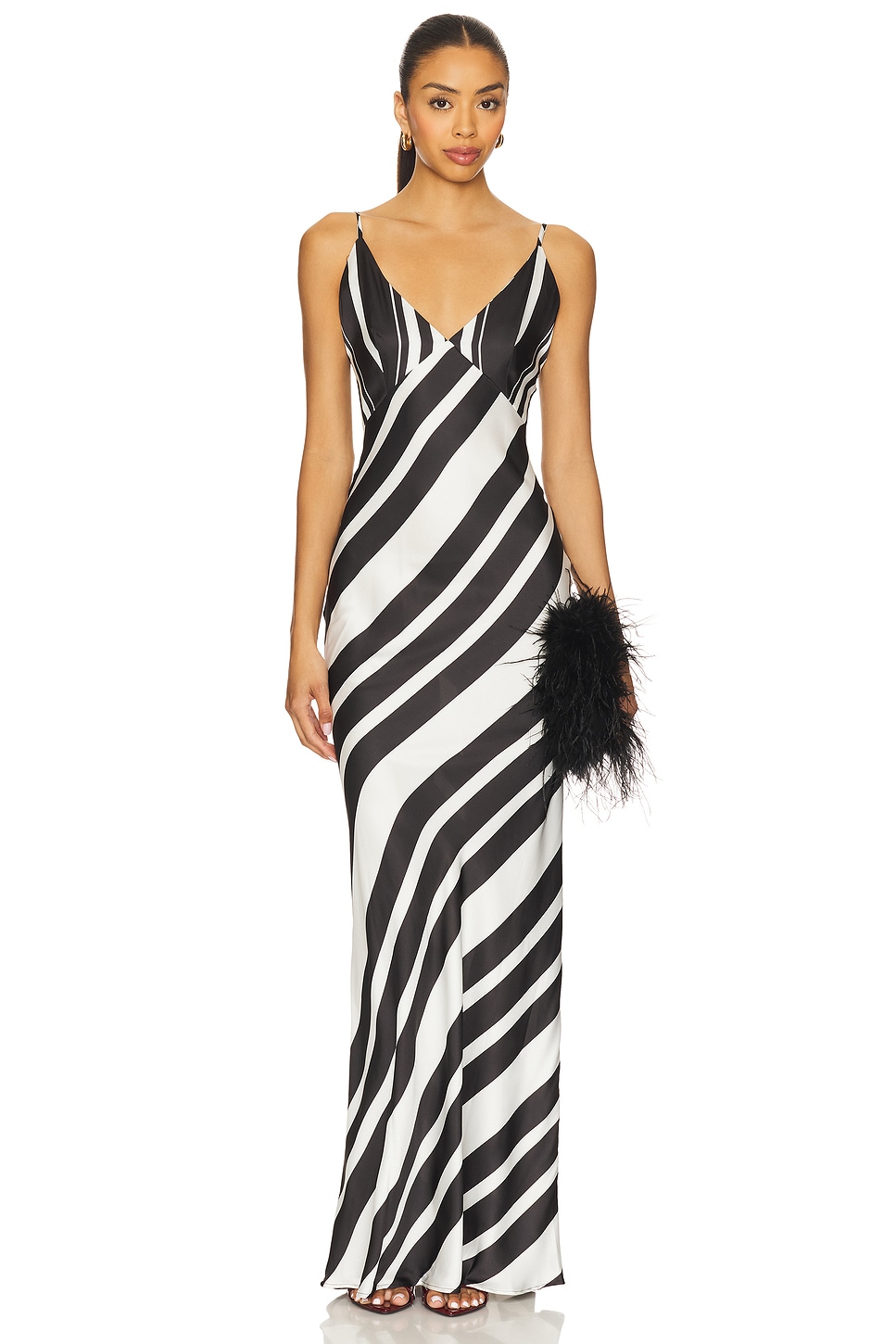 

Макси-платье Agnes Sndys, black & white