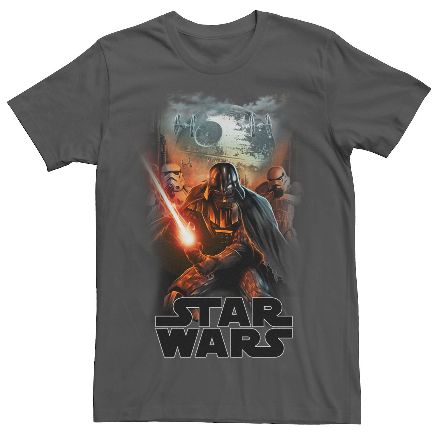 

Мужская темная футболка с плакатом «Дарт Вейдер» Star Wars