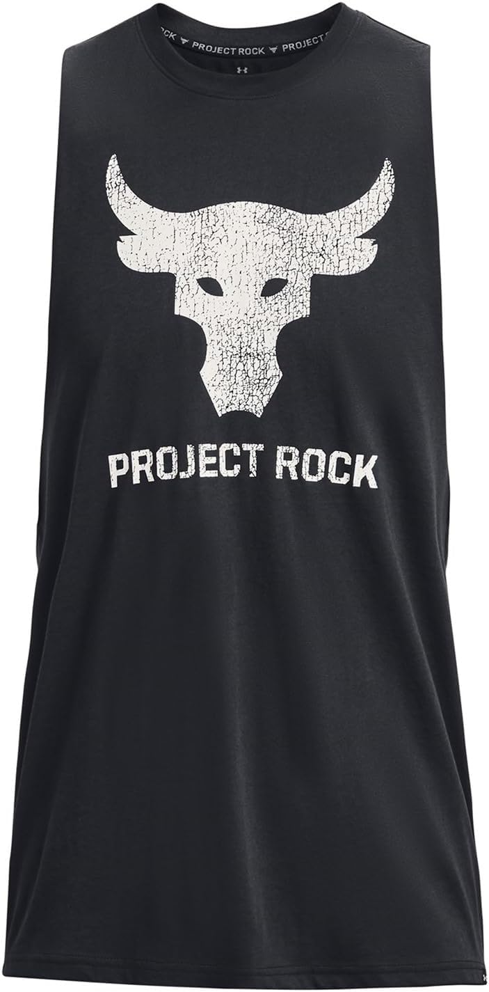 

Under Armour мужская майка Project Rock Brahma Bull без рукавов, Black