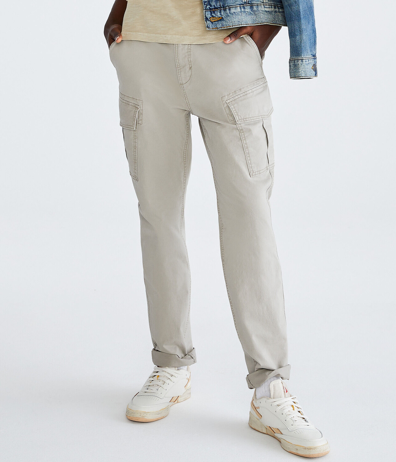 

Узкие брюки-карго Aeropostale, зеленый