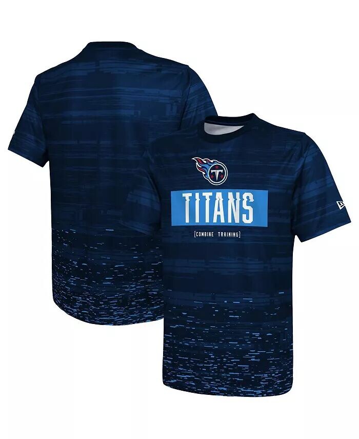 

Мужская темно-синяя футболка Tennessee Titans Joint Authentic Sweep New Era