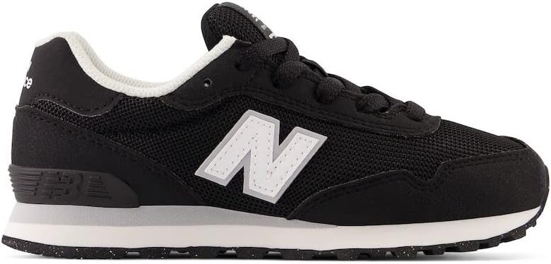 Кроссовки New Balance Kids 515 V1 на шнуровке, белый/черный — фото 3
