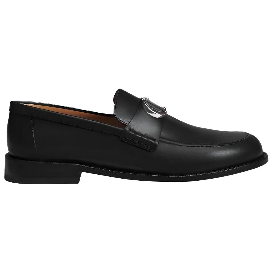 Лоферы кожаные DIOR Black — фото 3
