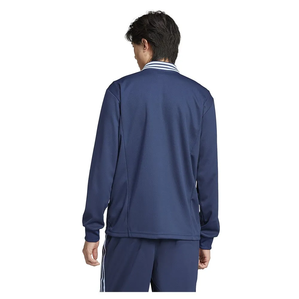 Поло adidas Originals IW3236 Half Zip polo, синий — фото 2