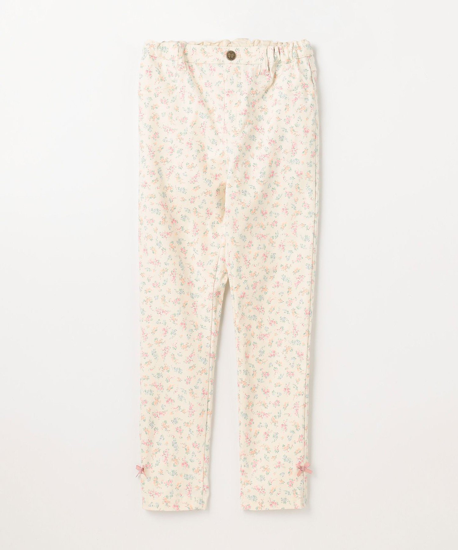 Брюки 7days Dream Stretch Pants Any Kids, Ecru x Small Floral Pattern [502] — фото 3