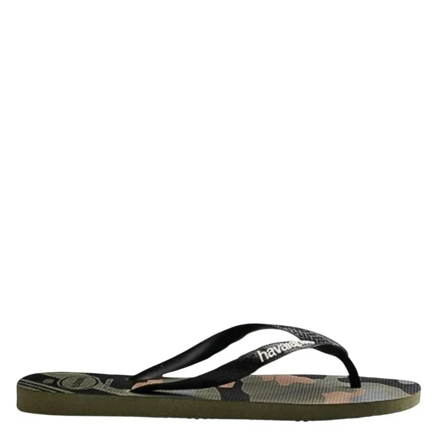 Вьетнамки Havaianas Top Camo с открытым носком, зеленый