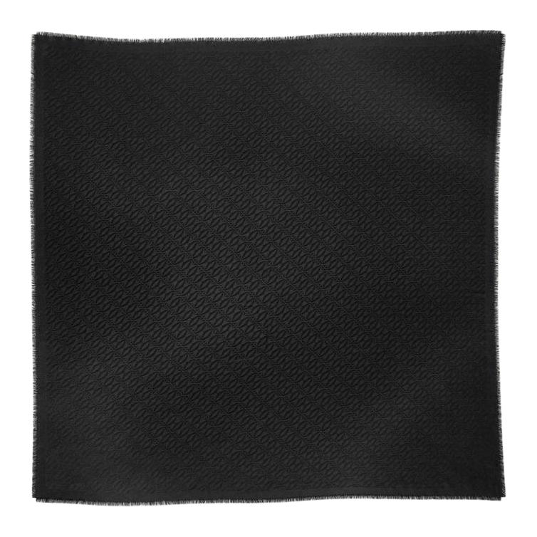 

Cartier Шерстяной шёлковый шаль унисекс чёрный, Black