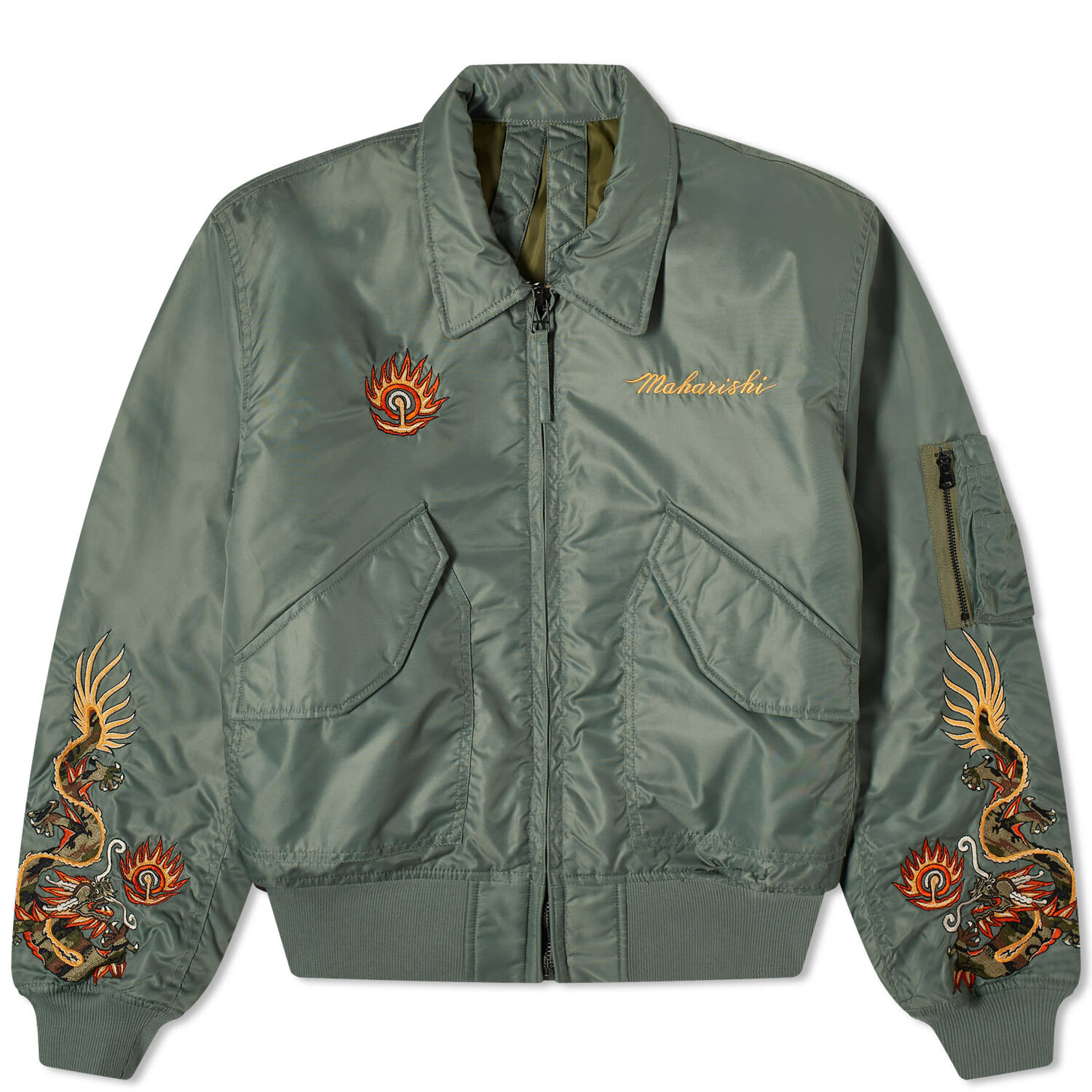 

Куртка Maharishi Dragon Cwu-45 Flight, цвет Sage