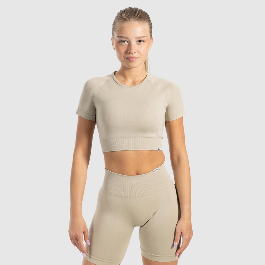 

SMILODOX Женская укороченная рубашка Elna Taupe