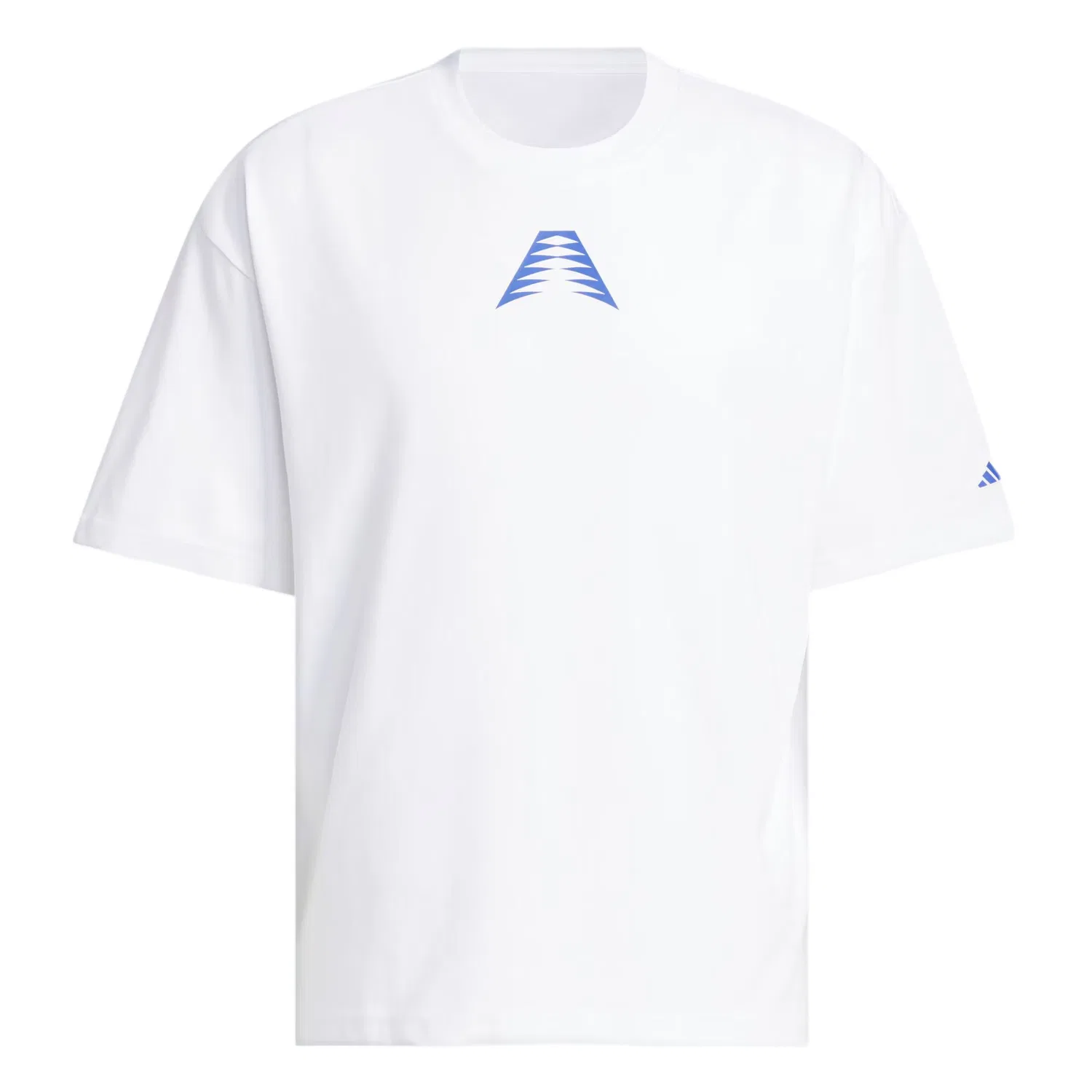 Футболка мужская Anthony Edwards Believe That Adidas, White/Bright Blue