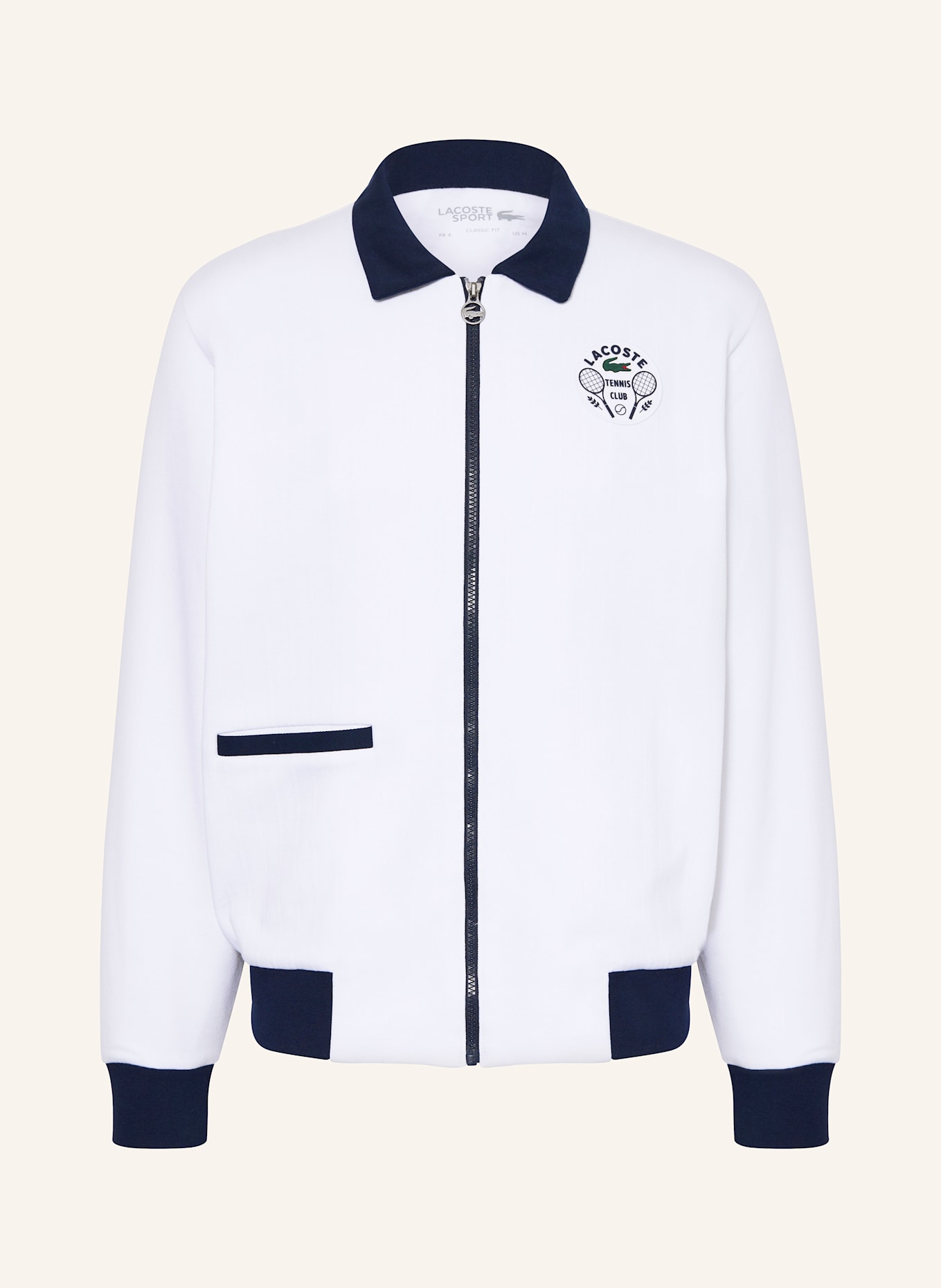 

Спортивная куртка в стиле ретро Lacoste, мультиколор