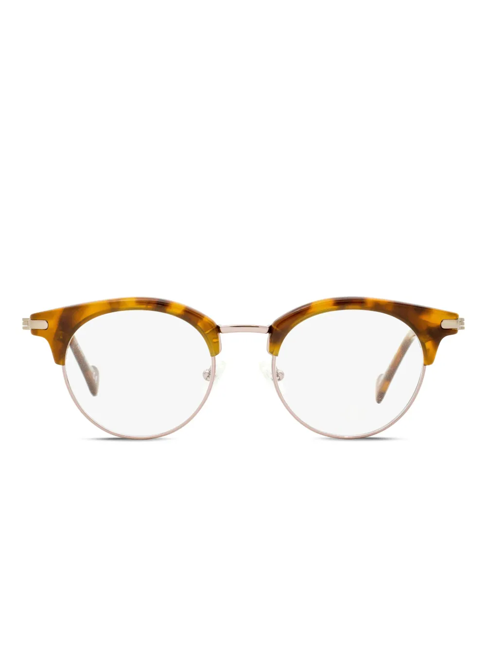 

Очки в круглой оправе Moncler Eyewear, коричневый
