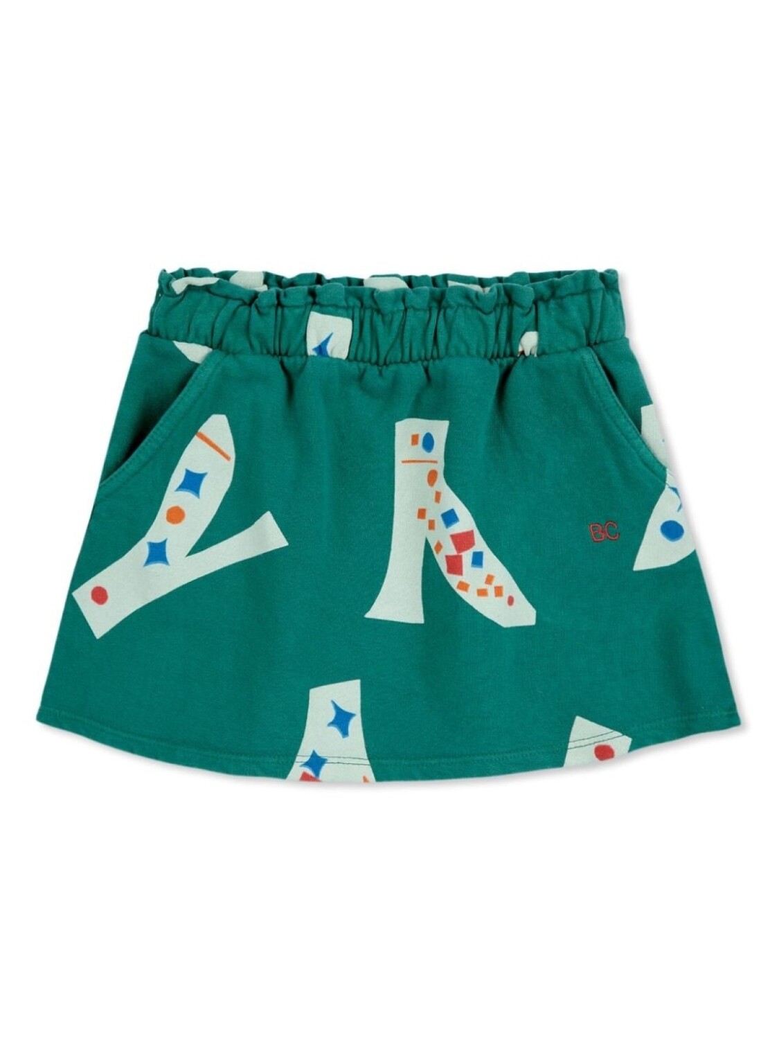 

Bobo Choses юбка с графическим принтом, зеленый