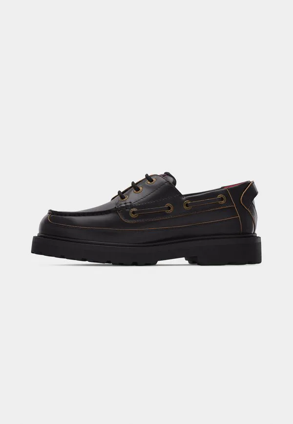 Архивные кожаные лодочные туфли с шипами Tommy Jeans, Black — фото 2